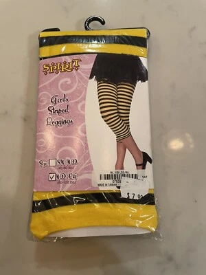 Medias sin pies New Spirit Halloween a rayas negras y amarillas - medianas/grandes Foto 1 de 2