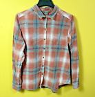 Women's Natural Reflections Large Plaid Long Sleeve Button Up Flannel Bass Pro