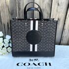 Nwt Coach Dempsey Tote 40 In Signature Jacquard With Stripe And Patch C8418