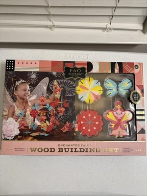 FAO Schwartz Enchanted Fairy Wood Building Set 60 Pieces Modular Tiles Brand New - Image 1 of 4