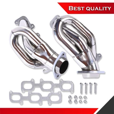Cabezales de escape de tubo corto de acero inoxidable para Ford Mustang 3,7 L V6 2011-2015 Foto 1 de 4