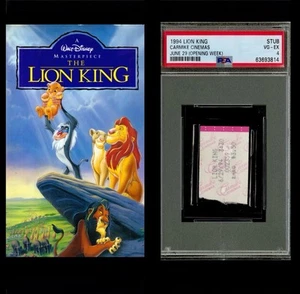 RARE The Lion King Movie Ticket Stub Opening Week PSA 4 Walt Disney - Picture 1 of 3