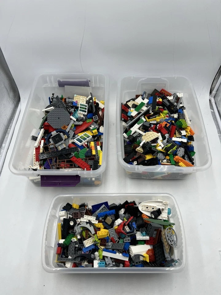 LEGO 3 lbs Pounds Random Building Parts Pieces Plates Bricks Washed Bulk Lot - Image 1 of 1
