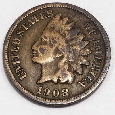 1908-S Indian Head Penny Beautiful Coin Rare Date - Image 1 of 2