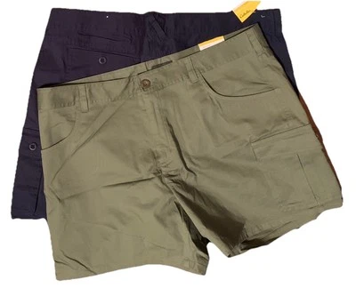 2 Cabela’s Cargo Shorts Womens 14 (1) Navy & (1) Light Olive Outdoorwear NWT - Image 1 of 4