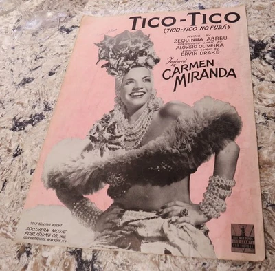 Partituras Tico Tico 1943 Carmen Miranda Foto 1 de 4