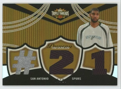 2006-07 Topps Triple Threads SEPIA Tim Duncan Patch /27 Spurs #TTR-94 A1 - Image 1 of 2
