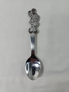 Vintage Walt Disney Minnie Mouse 5"Stainless Steel Child's Spoon by Bonny Japan - Picture 1 of 4