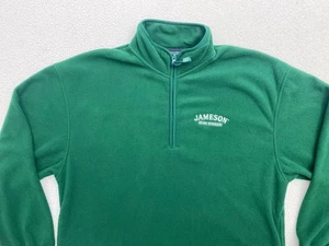 Jameson Irish Whiskey Pullover Adulto Grande Zip Verde Activewear Manica Lunga - Foto 1 di 8