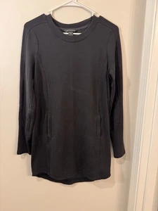 Athleta Balance Kleid Damen Größe XS Schwarz Langarm Athleisure Freizeit - Bild 1 von 8