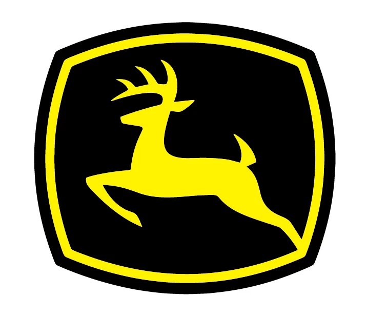 John Deere Decal Sticker Car Truck Black John Deere Farming Equipment Decal - Image 1 of 2