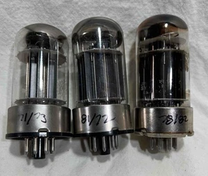 Three Sylvania 6080 Tubes Tested TV-7D/U Tested Strong! - Picture 1 of 4