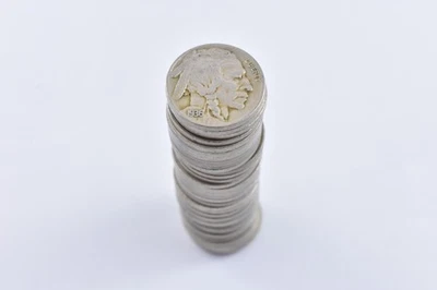 ROLL Full Date Buffalo Nickels 1930-1937 40 Coin Lot Collection *6767 - Image 1 of 4