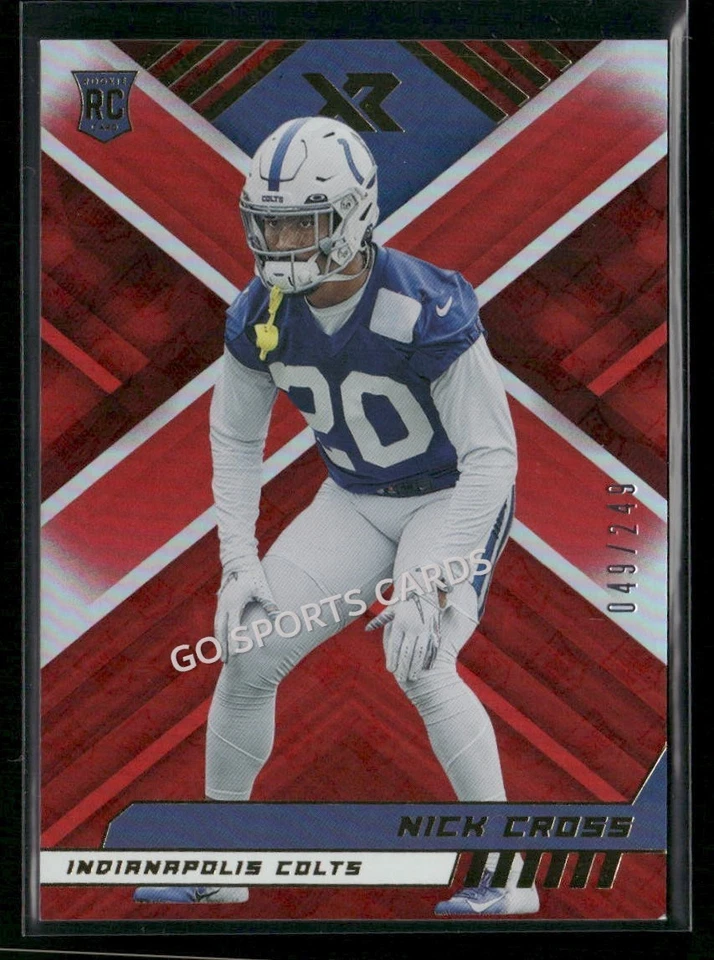 2022 Panini XR Red /249 Nick Cross #200 RC Rookie - Image 1 of 2