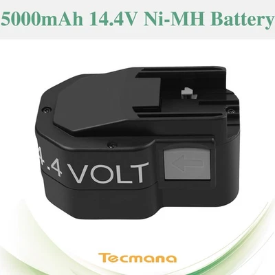 TECMANA 5Ah 14.4V Battery for AEG BXS14.4 BXL14.4 MX14.4 Milwaukee 48-11-1000 48-11-1014