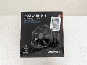 Noctua NH-D15 chromax.Black, Dual-Tower CPU Cooler (140mm, Black) - Picture 1 of 1