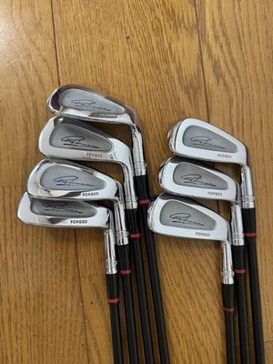Rare Cobra Iron Set 7 Clubs Greg Norman Signature Muscle Back Golf Clubs - Image 1 of 4