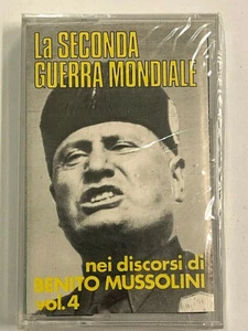 BENITO MUSSOLINI DISCORSI-LA SECONDA GUERRA MONDIALE  VOL 4 - MC NUOVA SIGILLATA - Picture 1 of 3
