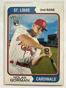 2022 Topps Heritage - Nolan Gorman - RC - #19 - Picture 1 of 2
