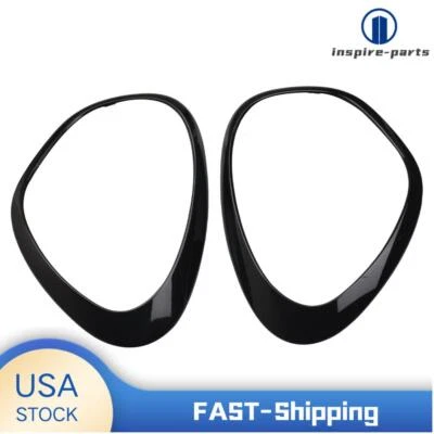 2x Bisel de anillo de ajuste de faros negro brillante para MINI Cooper Countryman R60 2011-16 Foto 1 de 4