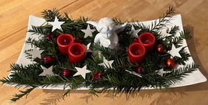 BASSANO KERAMIK große geschwungene Schale 50 cm Weiß  MEDITERRANES GESCHIRR - Bild 1 von 4