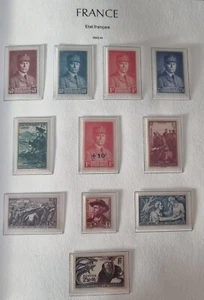 100 Timbres FRANCE ANNEE COMPLETE NEUFS 1941 ET 1942 du 470 à 567 - Imagen 1 de 6