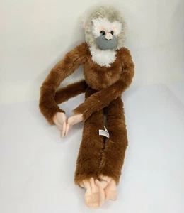 Wild Republic 25" Long Tail Arms & Legs Brown & White Stuffed Plush Monkey - Picture 1 of 7
