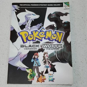 Pokemon Black and White version official strategy guide book Nintendo w/ Poster - Picture 1 of 9