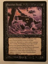 Magic the Gathering MTG Arabian Nights Guardian Beast MP (Beta Bob)