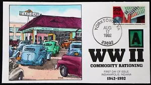 U.S. Used #2697b 29c WW II - 1942 1992 Collins First Day Cover (FDC) - Picture 1 of 1