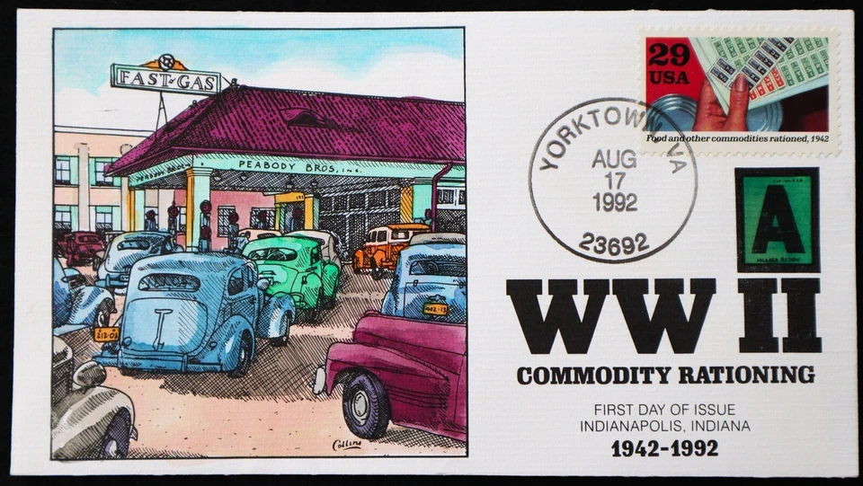 U.S. Used #2697b 29c WW II - 1942 1992 Collins First Day Cover (FDC) - Image 1 of 1