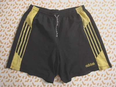 Short Adidas Noir et jaune 90'S Vintage Ancien Football Homme - 50 / XL - Photo 1/4