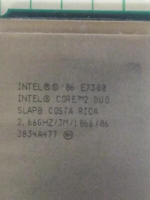 Intel Core 2 Duo E7300 SLAPB CPU @ 2.66GHz LGA775 - Image 1 of 3