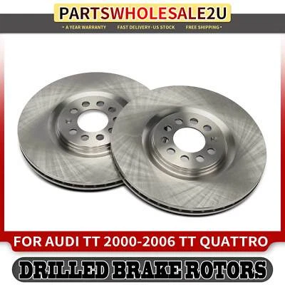 2 передних боковых дисковых тормоза для Audi TT 2000-2006 Volkswagen Golf Jetta - Изображение 1 из 4