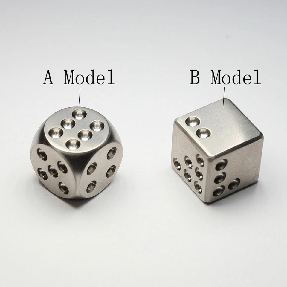 EDC Creative Solid TC4 Titanium Alloy Dice EDC Toy KTV Entertainment Supplies - Image 1 of 4