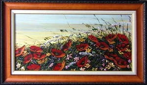 Maya Eventov "Sin título" acrílico original sobre lienzo, firmado por H. ME070910-07 - Imagen 1 de 5