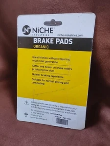 NICHE Brake Pads 15 MIS K-PAD-0430 Organic New - Picture 1 of 2