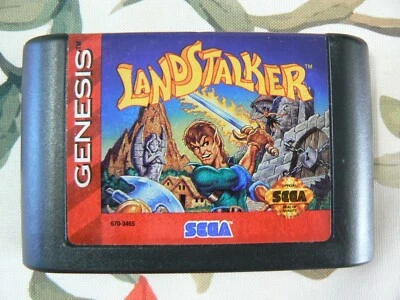 Carro Landstalker (Sega Genesis 1993) solamente - auténtico - probado funcionando perfectamente Foto 1 de 3