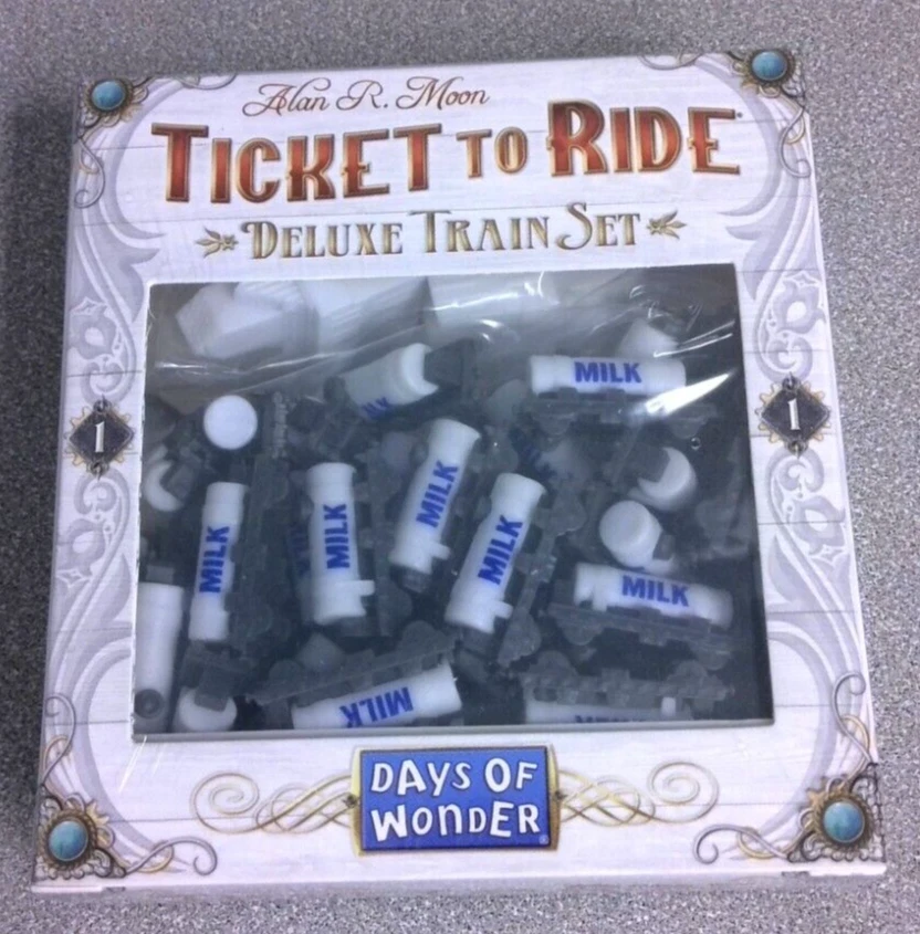 TICKET TO RIDE RARE PROMO MILK TANKER DELUXE TRAINS SET NEW MINT sealed in box - Image 1 of 2