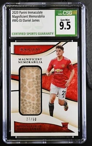 Panini Immaculate Coll Magnificent Memorabilia DJ Daniel James CSG 9,5 2020 - Imagen 1 de 2