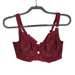 Parfait P5392 Women's Marion Tango Red Lace Non-Padded Wired Full Cup Bra 32H - Picture 1 of 5