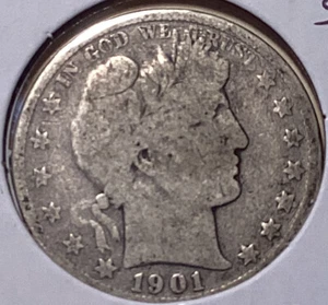 1901 S Barber Half Dollar - Picture 1 of 2