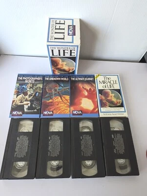 Nova The Wonder Of Life Documentary 1996 4 VHS Box Set Adventures In Science VTG - Image 1 of 4