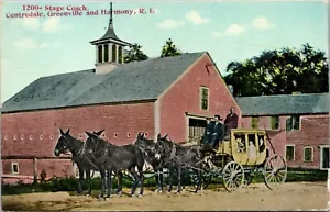 Postal Stagecoach Centradale Greenville Harmony Rhode Island - Imagen 1 de 2