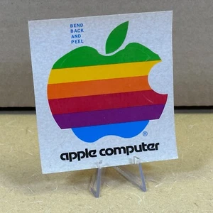 EARLY DAY APPLE STICKER "Bend back and peel" _ Authentic Original Apple Computer - Photo 1/4