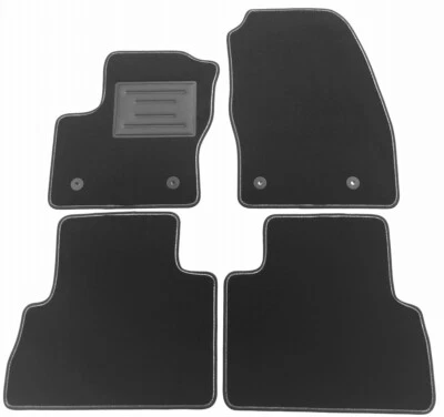 ASC tappetini auto set 4pz FORD C MAX II RESTYLING 2015-2019 con bottoni tondi - Immagine 1 di 4