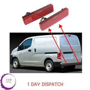 PARAGOLPES TRASERO 2x REFLECTOR PARA OPEL VAUXHALL VIVARO MOVANO A RENAULT TRAFIC MASTER - Imagen 1 de 7