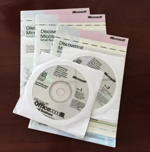 *SEALED* Microsoft Office 2000 Small Business 2 Discs w/ 3 Product Keys * NEW - Picture 1 of 1
