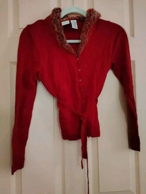 Suéter Merona Rojo Pequeño Lana - Acrílico - Poliéster Manga Larga Foto 1 de 4