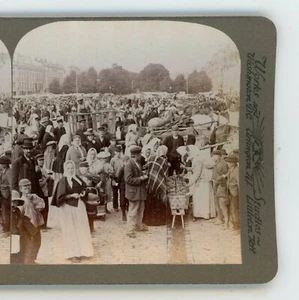 Market Place Helsingfors Finlandia Underwood Stereoview - Imagen 1 de 3